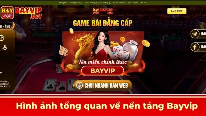 Hình ảnh tổng quan về nền tảng Bayvip