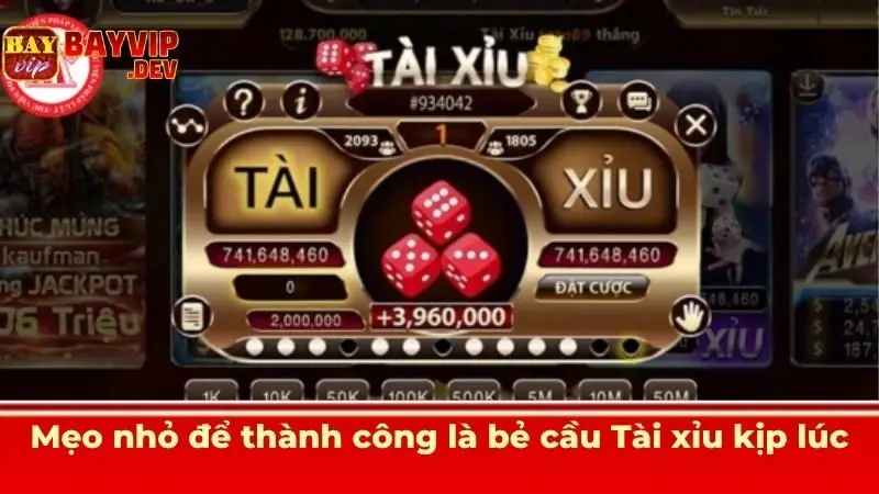 Mẹo nhỏ để thành công là bẻ cầu Tài xỉu kịp lúc